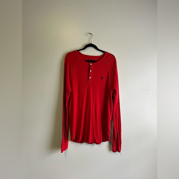 American Eagle Outfitters Other - Mens American Eagle Outfitters Heritage Classic Fit Thermal Red Long Sleeve